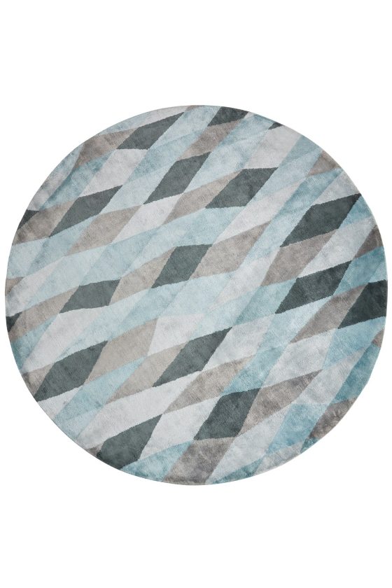 Blue abstract rugs