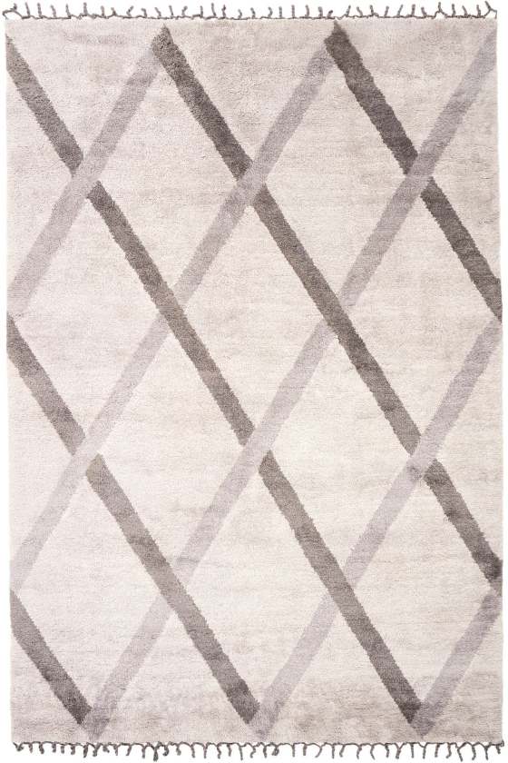 Ivory and brown rug 